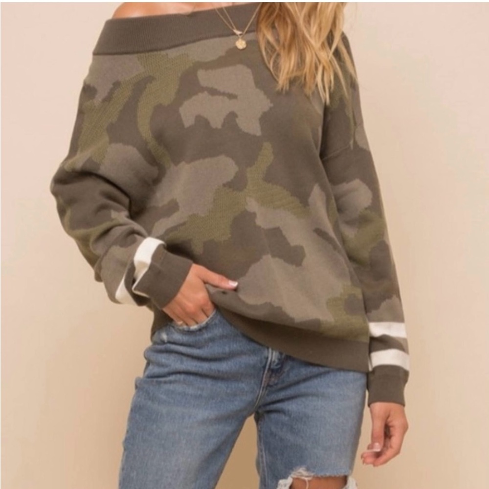 Kim & thread camouflage sweater